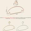 Rose Gold/Gold Twisted Metal Hangers,High-quality Traceless Hanger for Clothes Shirt,Anti-bulge Hangers for Gentle on Your Coats
