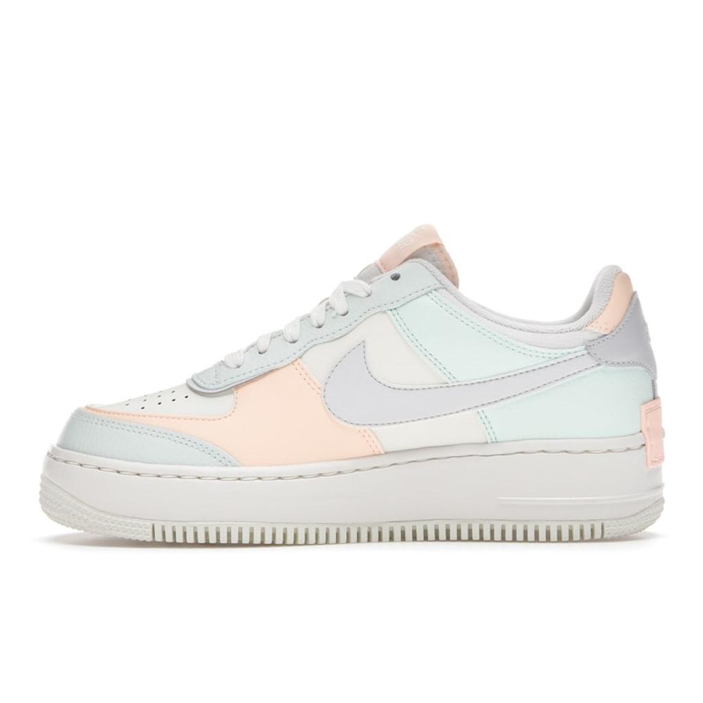 Nike Женские кроссовки Air Force 1 Shadow Barely Green Crimson Tint Orange Sail Photon-Dust CU8591-104