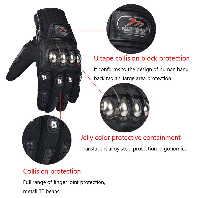 Motorcycle Touch Screen Gloves, Non Steel Ball Protection, Anti Drop and Wear-resistant Off-road Gloves for Cyclists for Man