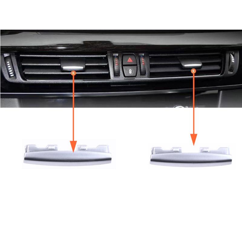 Для BMW X5 X6 f15 14-18 хромированная пластина для кондиционера, вентиляционное отверстие, переключатель, розетка, зажим для карты, зажим, регулировка направления ветра