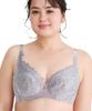 Wacoal Hug Температура всего тела Высокий бок Подходит до размеров H плюс BXB318 GY H85 Бюстгальтер, Чашка, Ощущающий, Дизайн, Чашка,