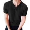 Мужская футболка с V-образным вырезом, однотонная повседневная футболка, летний свитер с короткими рукавами для повседневных выходов, занятий спортом дома, уличной одежды