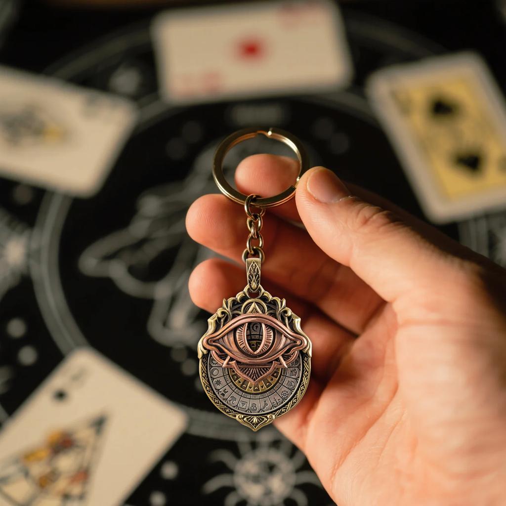 Кулон - Ожерелье «Всевидящее око», Кулон-карта, Мистические гадания, Духовное руководство, Прозрение судьбы, Плавное вращение