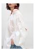 Soft Cotton Embroidery Hollowed Out Two-Piece Top