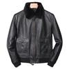 Classic Air Force Flight G1 Genuine Leather Jacket Men Winter Warm Genuine Cow Leather Coat Mens Aviator Clothes
