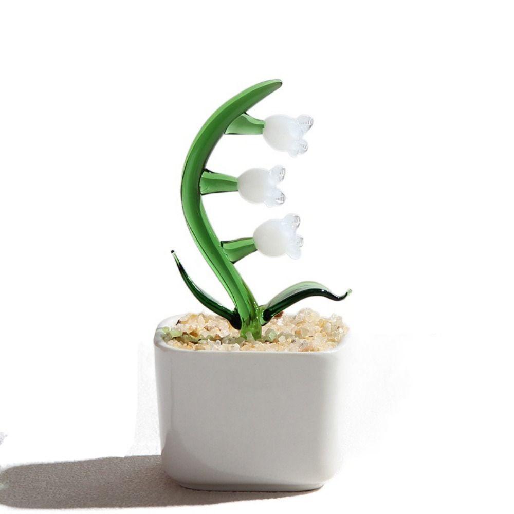 Творческий ручной работы стеклянные горшки для растений цветочный орнамент плоское дно милый мини бонсай яркий портативный стеклянный букет статуэтка для дома