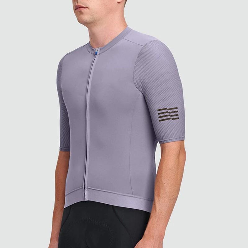 Mens Slim Fit Cycling Jersey Short Sleeve Breathable Performance Bike Shirt Road Racing