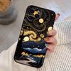 Чехол для телефона 'Звездная ночь' Ван Гога Для iPhone 17,16,15,14,13,12,11 Plus,Pro Max,XS,Мягкий силиконовый черный чехол