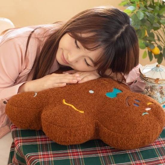 Пряничный человечек плюшевая игрушка мягкая рождественская кукла печенье для детей плюшевая праздничная