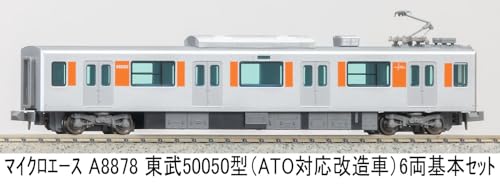 Micro Ace Поезд серии 50050 Tobu, масштаб N (Модифицированный автомобиль, совместимый с ATO) Базовый набор из 6 вагонов Железнодорожная модель поезда A8878