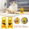 ABS Dog Poop Sign Mini Floor Dirty Warning Sign Creative Cat Decorative Ornaments  Home Decor