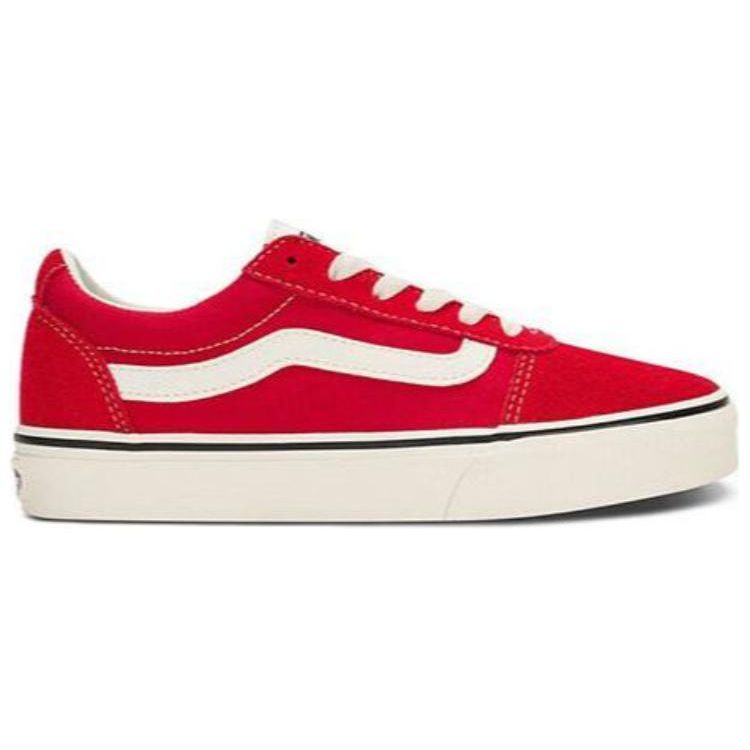 Vans Ward Comfortable Versatile Low-Top Skate Shoes Women Sneaker Red VN0A3IUNBOP