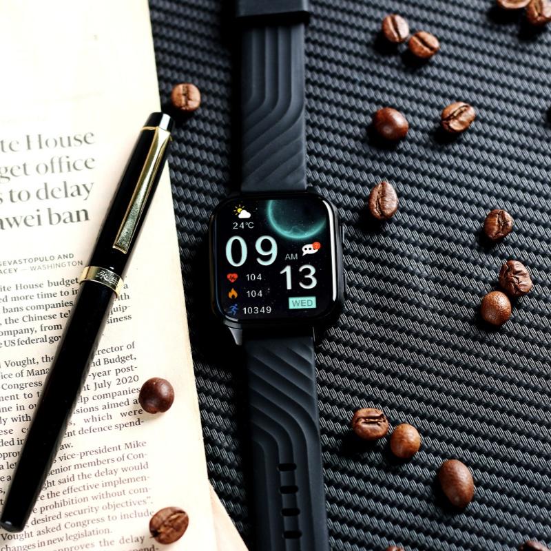 Умные часы Rainbuvvy FW12, 1,85 дюйма, TFT-дисплей 240x280, BT5.2, Bluetooth, вызовы, IP68, водонепроницаемый, поддержка нескольких спортивных режимов, 300 мАч, длительный режим ожидания