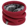 1PC Elegant Solid Color Polyester Scarf - with Velvet Lining - Retractable Knitted Neck - Warm