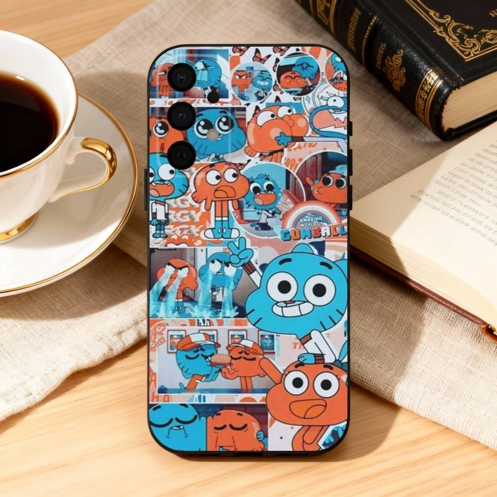 AMAZING WORLD OF G-GUMBALL Phone Case For Samsung Galaxy A73,A72,A71,A70,A53,A52,A51,Soft Silicone Black Cover