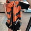 Elegant Autumn And Winter Versatile Horse Jacquard Imitation Cashmere Scarf Women'S Short Beard Tassel Travel Outside With Warm Scarf