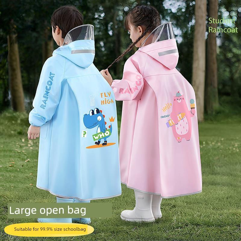 Raincoat for Students for School Children Raincoat for Kindergarten Boys Girls Schoolbag Position 2025 New Poncho