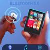 Мини Портативный MP3-плеер с Bluetooth 5.0, HD сенсорным экраном, FM-радио, Видеомагнитофоном, Читалкой электронных книг и расширяемой картой памяти (синий)