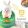 Мультяшный механический таймер в форме милого животного, 60-минутный, с вращением на 360 градусов, без батареек, самодисциплина, кулинария, учеба, чтение, таймер