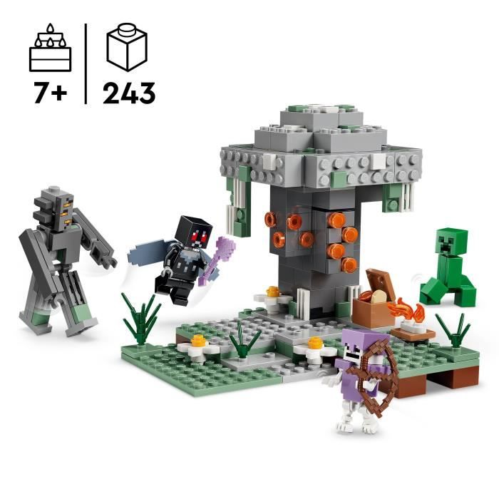 LEGO Minecraft 21586 Le Jardin Pâle - Jeu de Construction pour Garçon ou Fille des 7 ans