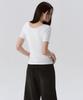 MUSINSA STANDARD WOMAN [Hit Standard] Women'S Scoop Neck Short Sleeve Undershirt [White]