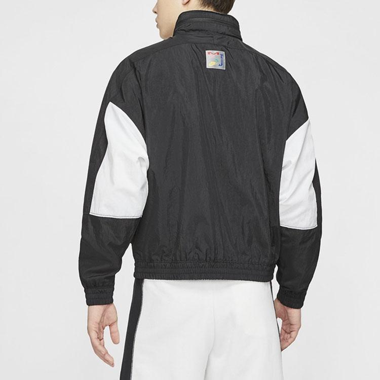 Jordan Спортивная упаковываемая куртка с капюшоном с цветными блоками Sport DNA Мужские куртки Черно-белые CD5748-010