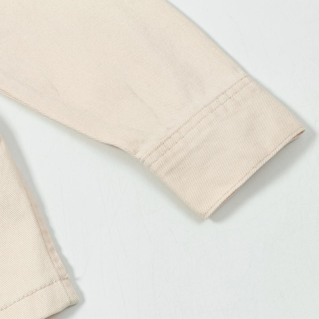 AMI Autumn and Winter Classic Heart Embroidered Casual Cotton Solid Color Long Sleeved Shirt On the Chest