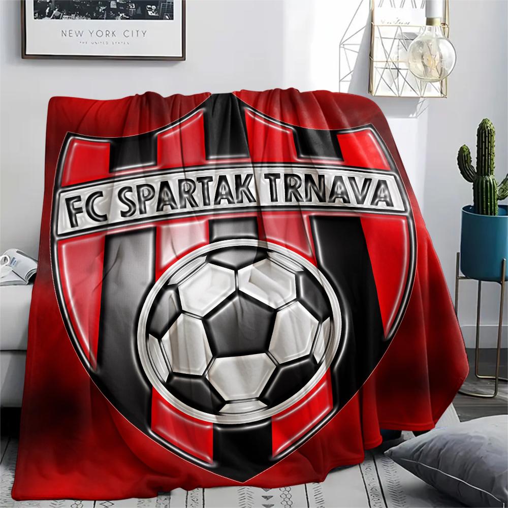 FC Spartak Trnava,pattern Flannel Blanket, High quality Comfortable for All Seasons, Home Decor, Warmth and Comfort, Perfect for Gifts.