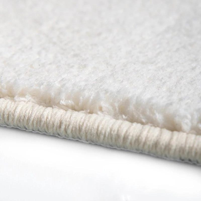 Ретро пушистые большие ковры для гостиной, журнальные столики, мягкий коврик, овальный декоративный ковер для спальни, моющийся утолщенный коврик