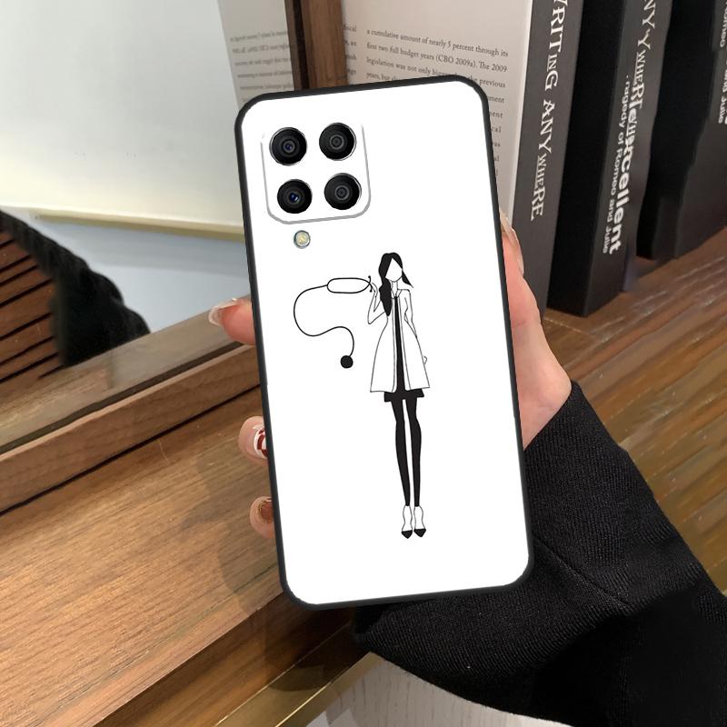 Nurse Medical Health Heart Case For Samsung Galaxy M12 M22 M32 M52 M13 M23 M33 M53 M20 M21 M31 M51 M14 M34 M54 M30s