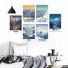 KROEY Ski Poster Apres Ski Snowy Mountain Posters Vintage Ski Canvas Wall Art For Modern Family Bedroom Living Room Dorm Classroom Office Decor