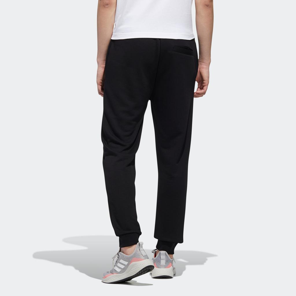 Adidas Neo Knitted Sweatpants Men's Black Moderate Cuffed Pants GJ8923