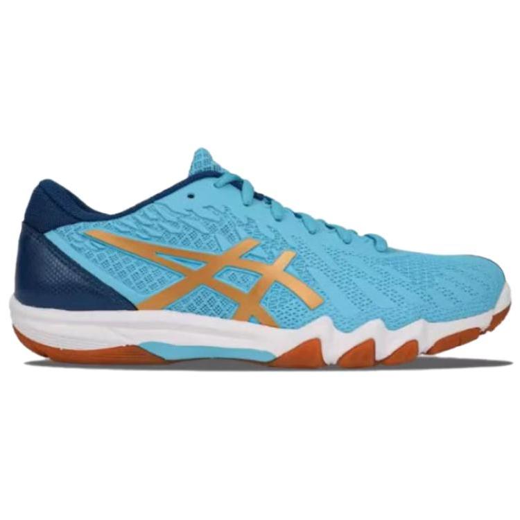 Asics Кроссовки для настольного тенниса Attack Bladelyte 4, нескользящие, износостойкие, дышащие, с отличным отскоком, унисекс, синие, 1073A082-401