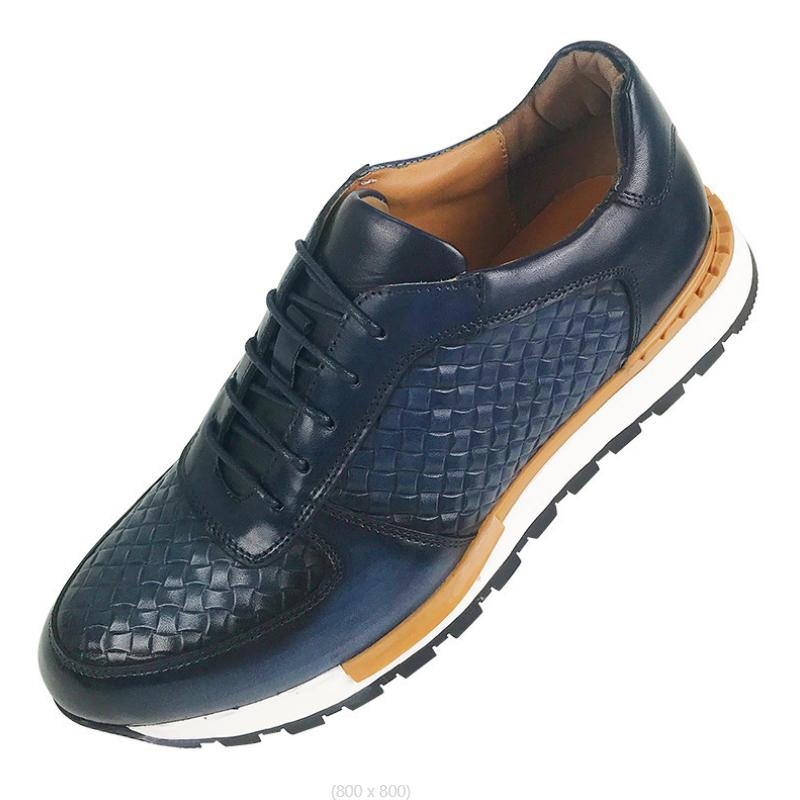 Мода 2025 Весна Осень 5 Цветов Натуральная Кожа Мужские Роскошные Кроссовки Клетчатый Плетеный Узор На шнуровке Мужские Повседневные Белые Оксфорды b15