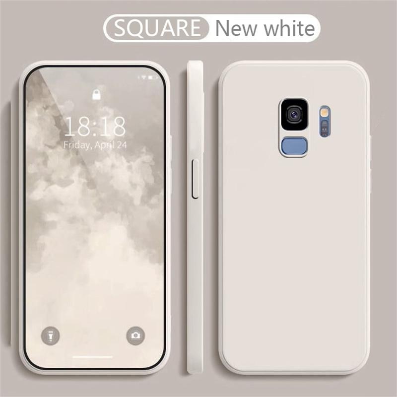 Мягкие чехлы из жидкого силикона для Samsung Galaxy S8 S9 S10 S20 S21 FE S22 S23 S24 Plus Fundas для Samsung Note 8 9 10 20 Plus Cover