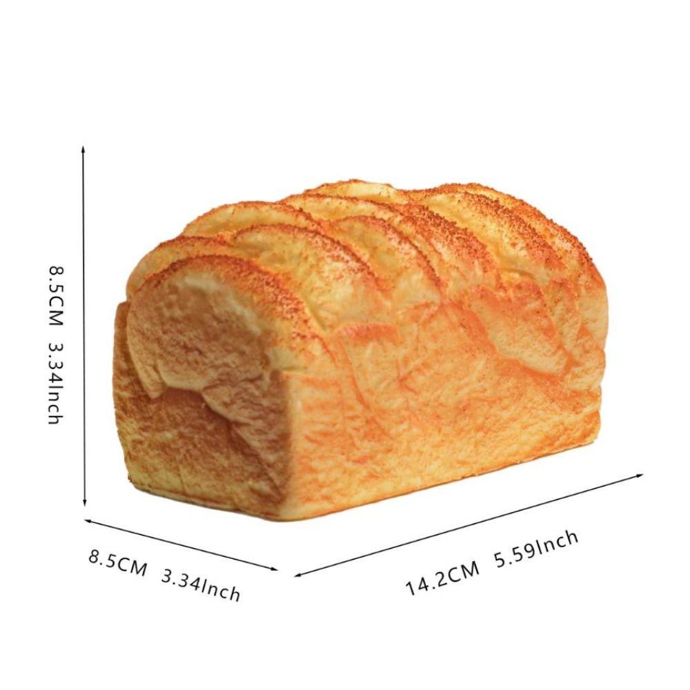 Prank Decoration Sensory Fidget Big Toast Simulated Simulated Bread Squishy Funny