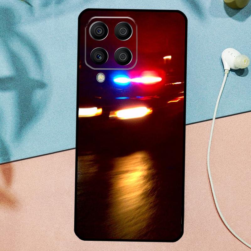 Полицейские Машины Свет Ночью Для Samsung Galaxy M21 M31 M11 M13 M33 M53 M16 M06 M12 M14 M15 M35 M55 M34 M54 M32 M52 Чехол