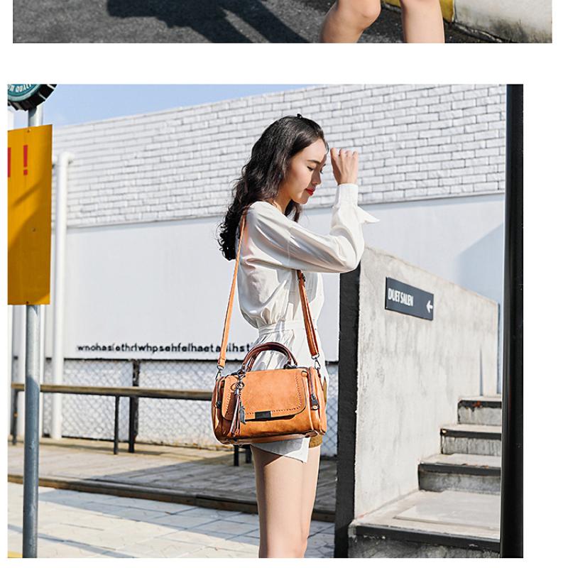 Женская модная сумка-тоут из мягкой кожи на одно плечо