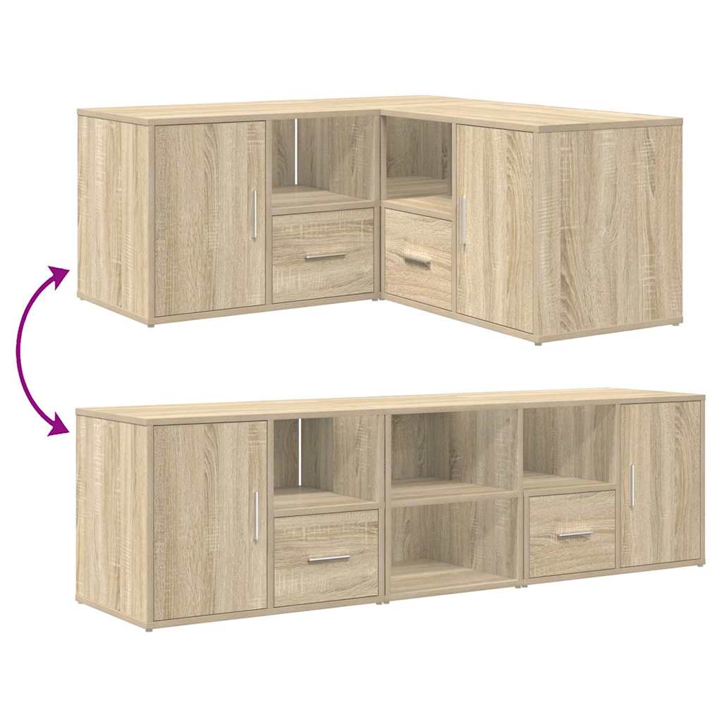 Corner Shelf Sonoma Oak 160 x 40 x 45 cm Particleboard