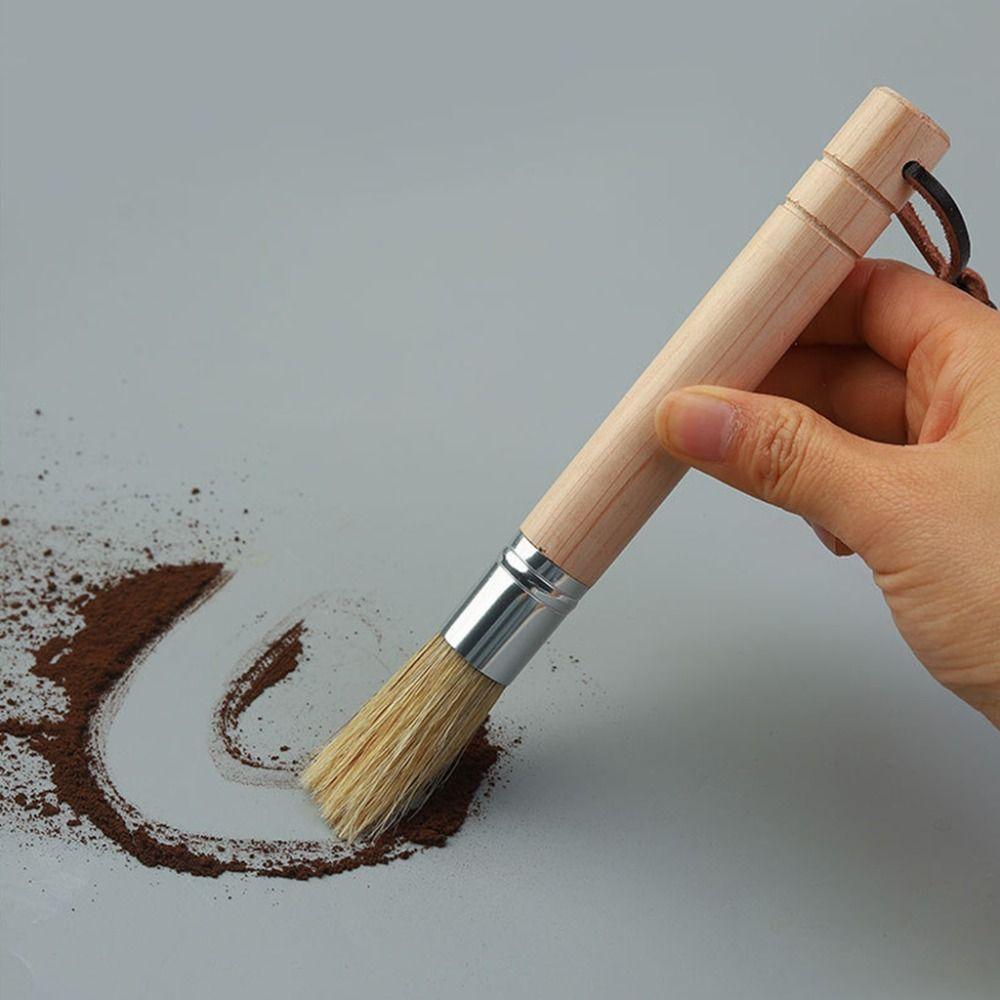 Щетка для чистки винтажной кофемолки, мягкая щетка для эспрессо, набор щеток для кофейной пудры, пылеудаление