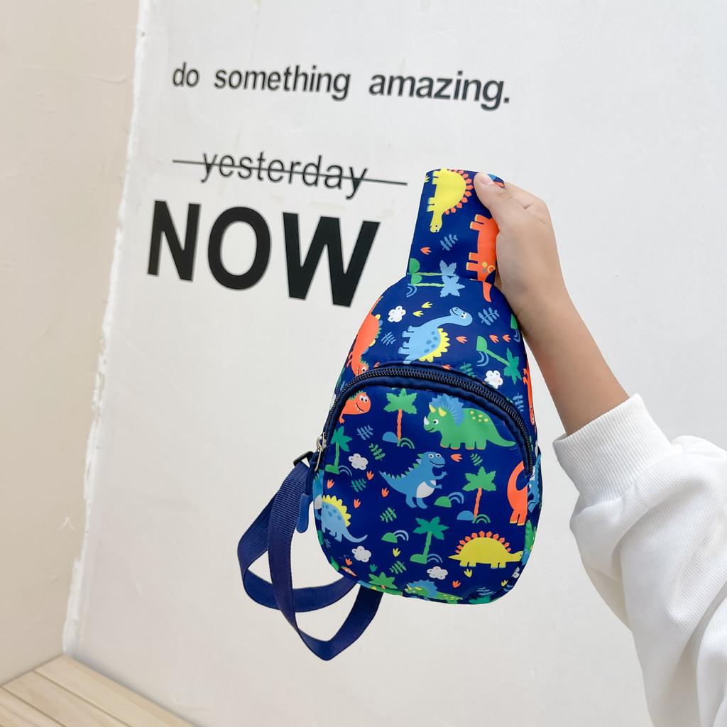 High Quality Children's Dinosaur Chest Bag Cute Cartoon Print Sling Bag For Kids