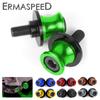 For Z1000 Z900 Z750 Z250 NINJA250 Z50L ER6N Motorcycle Swingarm Spools Rear Stand Screws Sliders M8 M10 CNC Aluminum