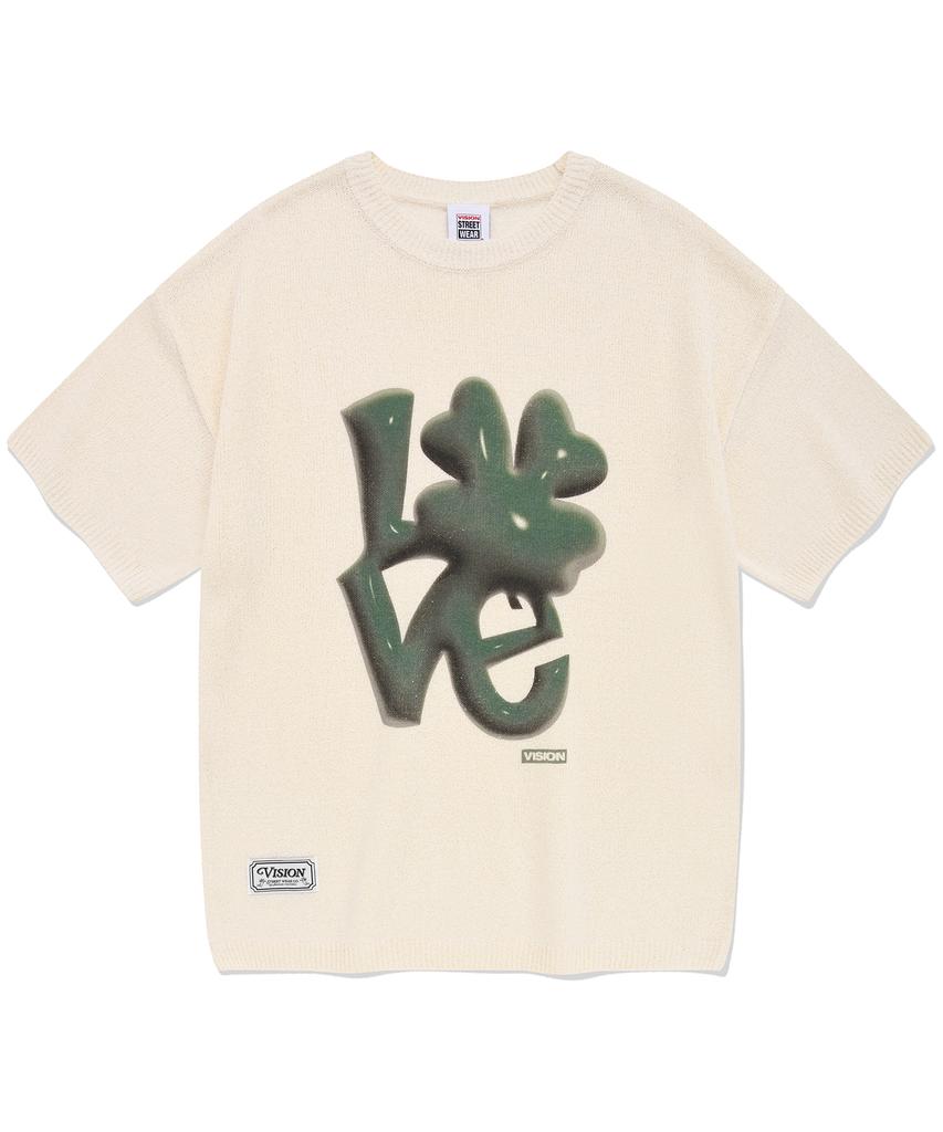 VISION STREETWEAR Vsw 3D Love Washable Knit Ivory