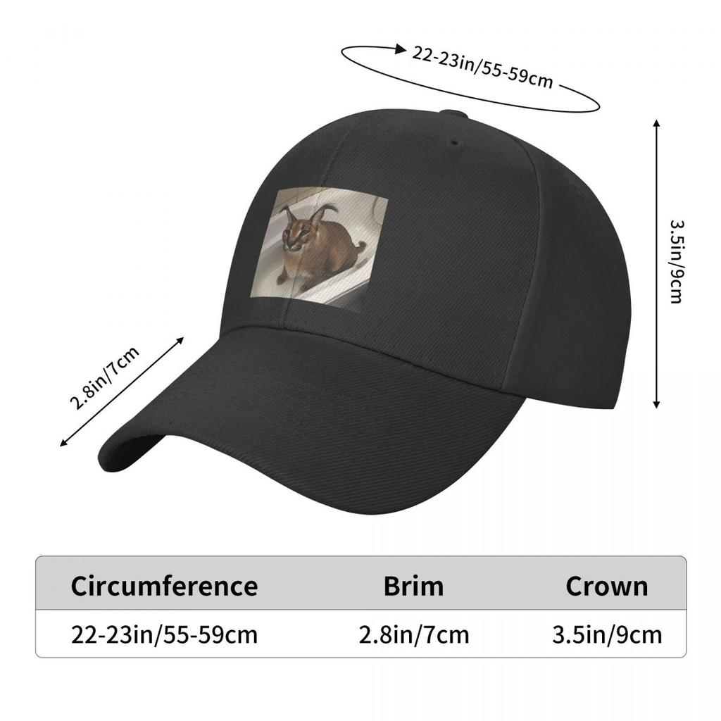 Punk Unisex Floppa Cute Meme Baseball Cap Adult Funny Caracal Cat Adjustable Dad Hat Unisex Women Hip Hop Snapback Caps Summer Hats