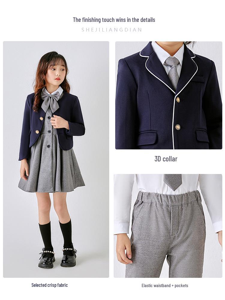 Детская спортивная одежда в британском стиле, школьная форма для детского сада и начальной школы