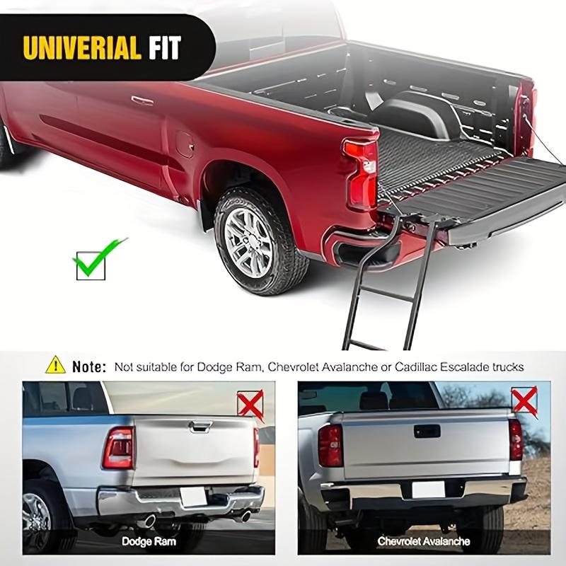 Universal Trucks Tailgate Ladder Foldable, Height Adjustable for Truck Tailgate Ladder/ Universal Extension Step Ladder