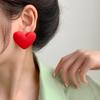 Сердце Красные Белые Черные Желтые Серьги Любовь Заявление Свадьба Геометрическое Сердце Бохо Винтаж Акрил Тренд Вечеринка Украшения