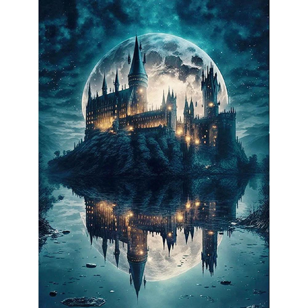 Гарри Поттер Школа Магии 5D Алмазная Живопись DIY Вышивка Крестом Замок Мозаика Вышивка Стразами Домашний Декор Подарок для Детей