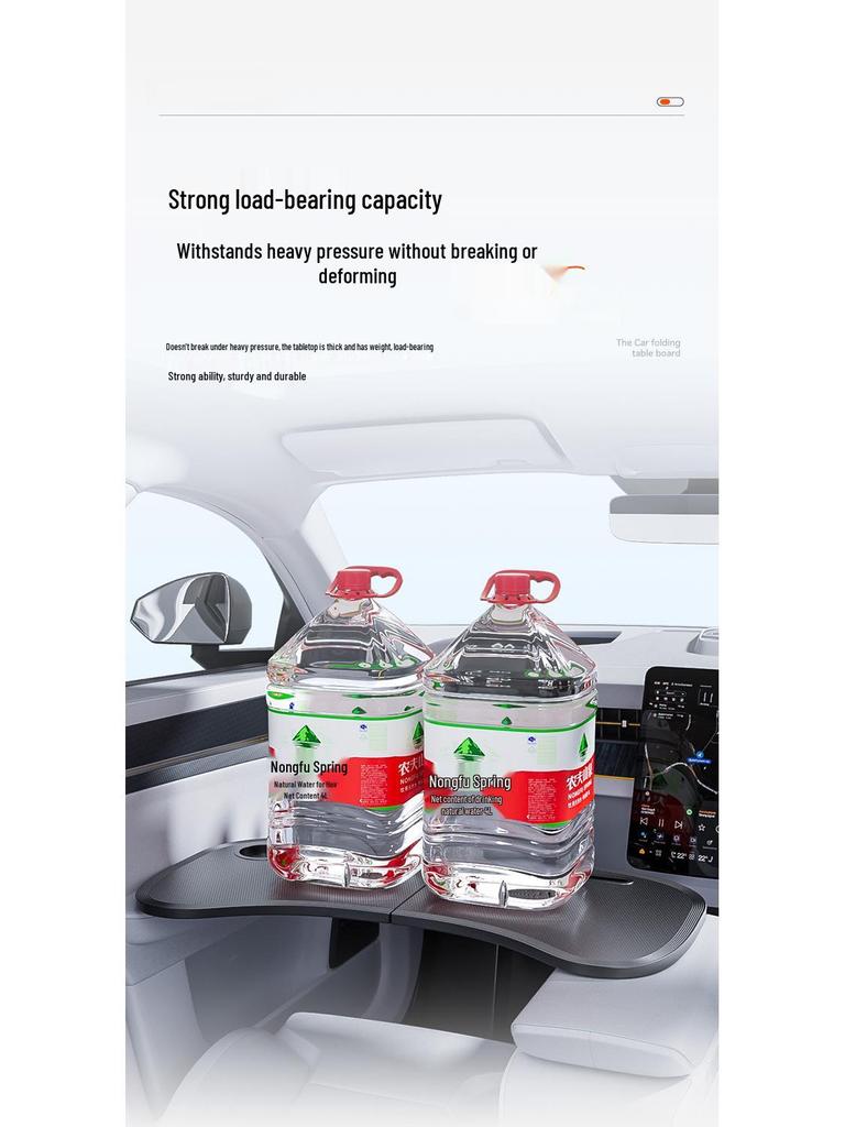 Многофункциональная подставка для салона автомобиля: Складной обеденный стол и компьютерный стол для передней консоли.