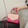 2025 весна новый однотонный простой модный простой модный косой плечевой портативный женский небольшой квадратный мешок